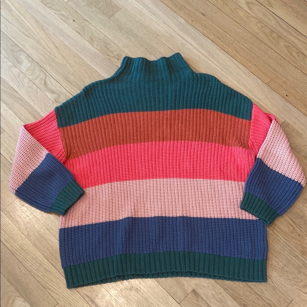 American Eagle Colorful Striped Women's Sweater